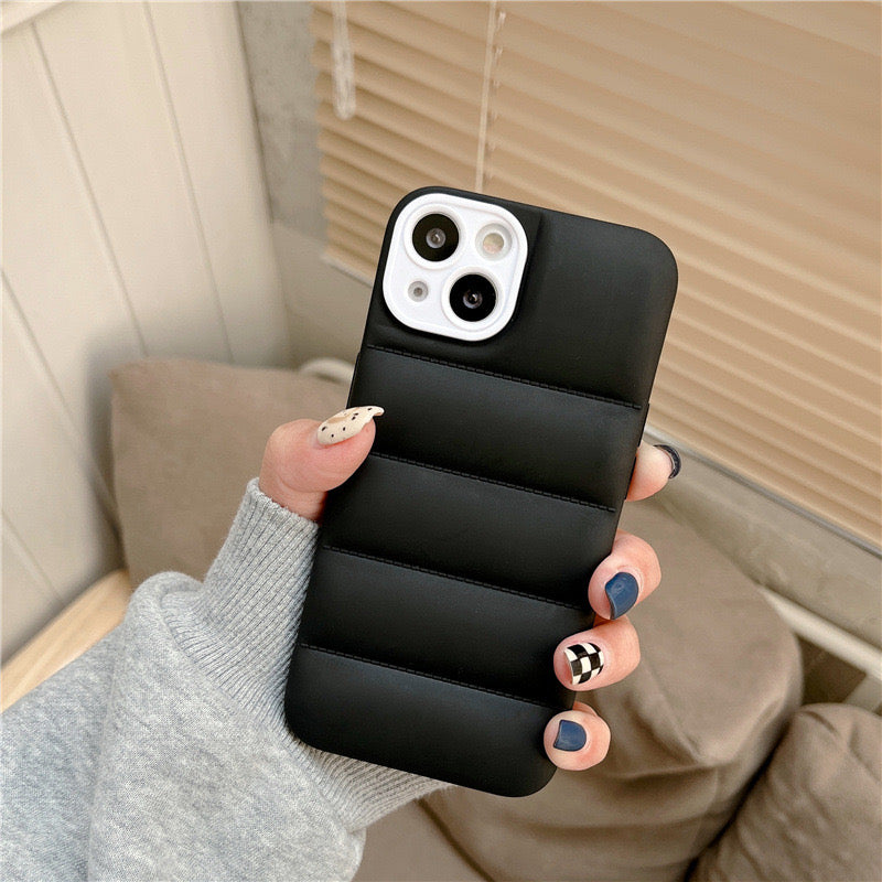 Coque matelassée Noire